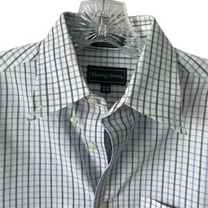 meeting street dress shirts Meeting Street | Shirts | Meeting Street Dress Shirt Mens 7 Button Down  Long Sleeve Pinpoint Pima Blend